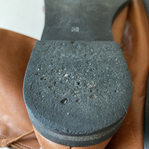 Free People Ridge Runner brown Leather Ankle Boots Sz 38 - Picture 5 of 10